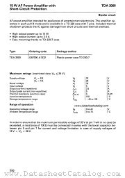 TDA3000 datasheet pdf Siemens