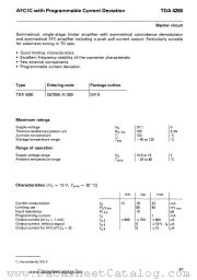 TDA4260 datasheet pdf Siemens