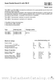 TDA4280T datasheet pdf Siemens