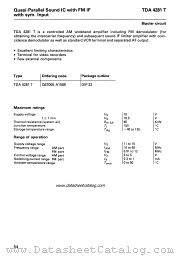 TDA4281T datasheet pdf Siemens