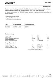 TDA4290 datasheet pdf Siemens