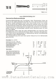 TU1B datasheet pdf Siemens