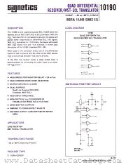 10190F datasheet pdf Signetics