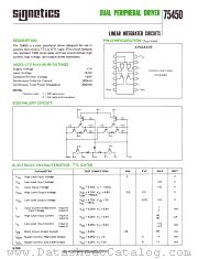 SN75450 datasheet pdf Signetics