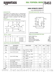 SN75453P datasheet pdf Signetics