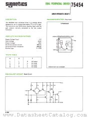 SN75454 datasheet pdf Signetics