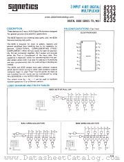 S8234B datasheet pdf Signetics