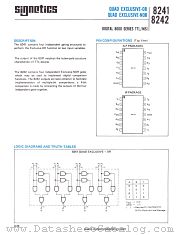 N8242F datasheet pdf Signetics