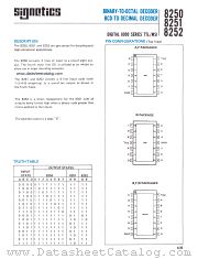 S8250W datasheet pdf Signetics