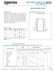 S8273B datasheet pdf Signetics