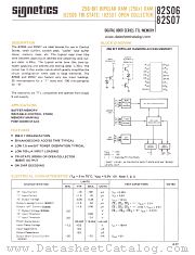 82S07 datasheet pdf Signetics