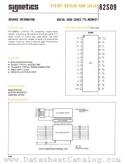 82S09 datasheet pdf Signetics