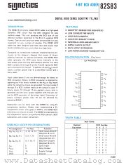 N82S83F datasheet pdf Signetics