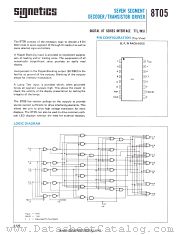 S8T05F datasheet pdf Signetics