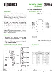 DM8880N-16 datasheet pdf Signetics