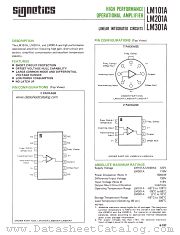 LM301AT datasheet pdf Signetics