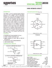 LM308V datasheet pdf Signetics