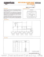 N74141 datasheet pdf Signetics