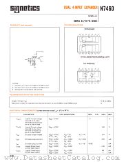 N7460W datasheet pdf Signetics