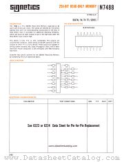 N7488 datasheet pdf Signetics