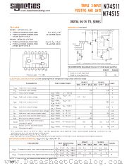 N74S11 datasheet pdf Signetics