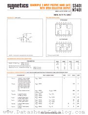 S5401A datasheet pdf Signetics