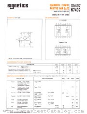 N7402A datasheet pdf Signetics