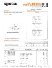 S5409 datasheet pdf Signetics