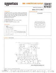 N74107 datasheet pdf Signetics