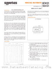 N74121 datasheet pdf Signetics