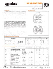 N7413F datasheet pdf Signetics