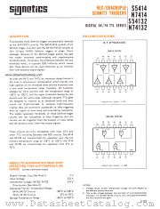 N74132 datasheet pdf Signetics