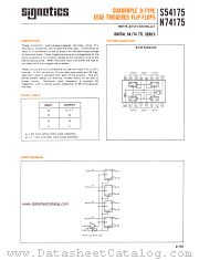 S54175B datasheet pdf Signetics