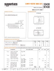 S5430A datasheet pdf Signetics