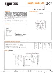 S5477W datasheet pdf Signetics