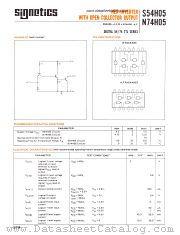 N74H05F datasheet pdf Signetics