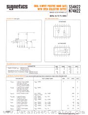 N74H22A datasheet pdf Signetics