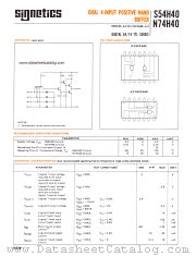 S54H40F datasheet pdf Signetics