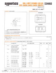 S54H60 datasheet pdf Signetics