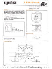 S54H72W datasheet pdf Signetics