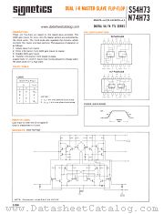 S54H73W datasheet pdf Signetics