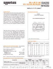 N74S253 datasheet pdf Signetics