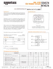 N74S74 datasheet pdf Signetics