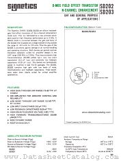 SD203 datasheet pdf Signetics
