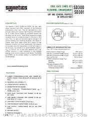 SD301 datasheet pdf Signetics