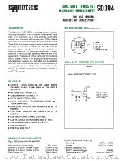 SD304 datasheet pdf Signetics