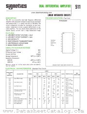 SE511B datasheet pdf Signetics