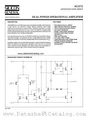 SG3272M datasheet pdf Silicon General