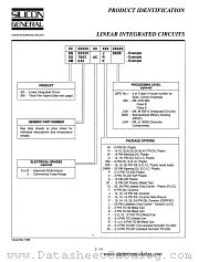 PRODUCT IDENTIFICATION datasheet pdf Silicon General