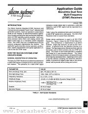 DTMF datasheet pdf Silicon Systems